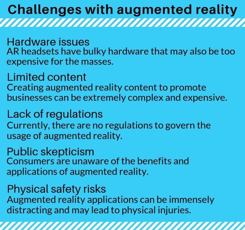 challenges with augmented reality