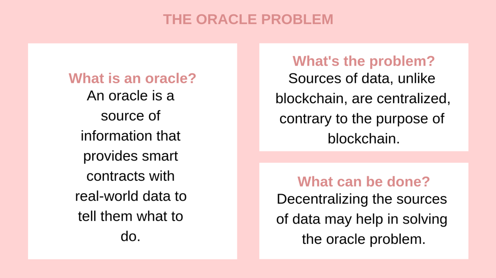 The Oracle Problem