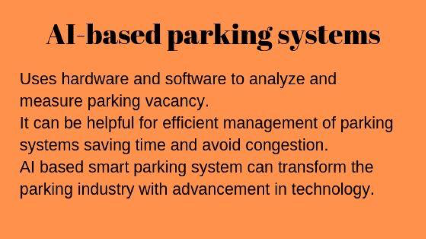 artificial intelligence-based smart parking