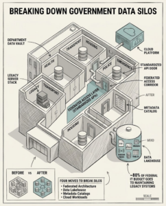 Connected agency systems breaking down government data silos for faster AI-driven public services