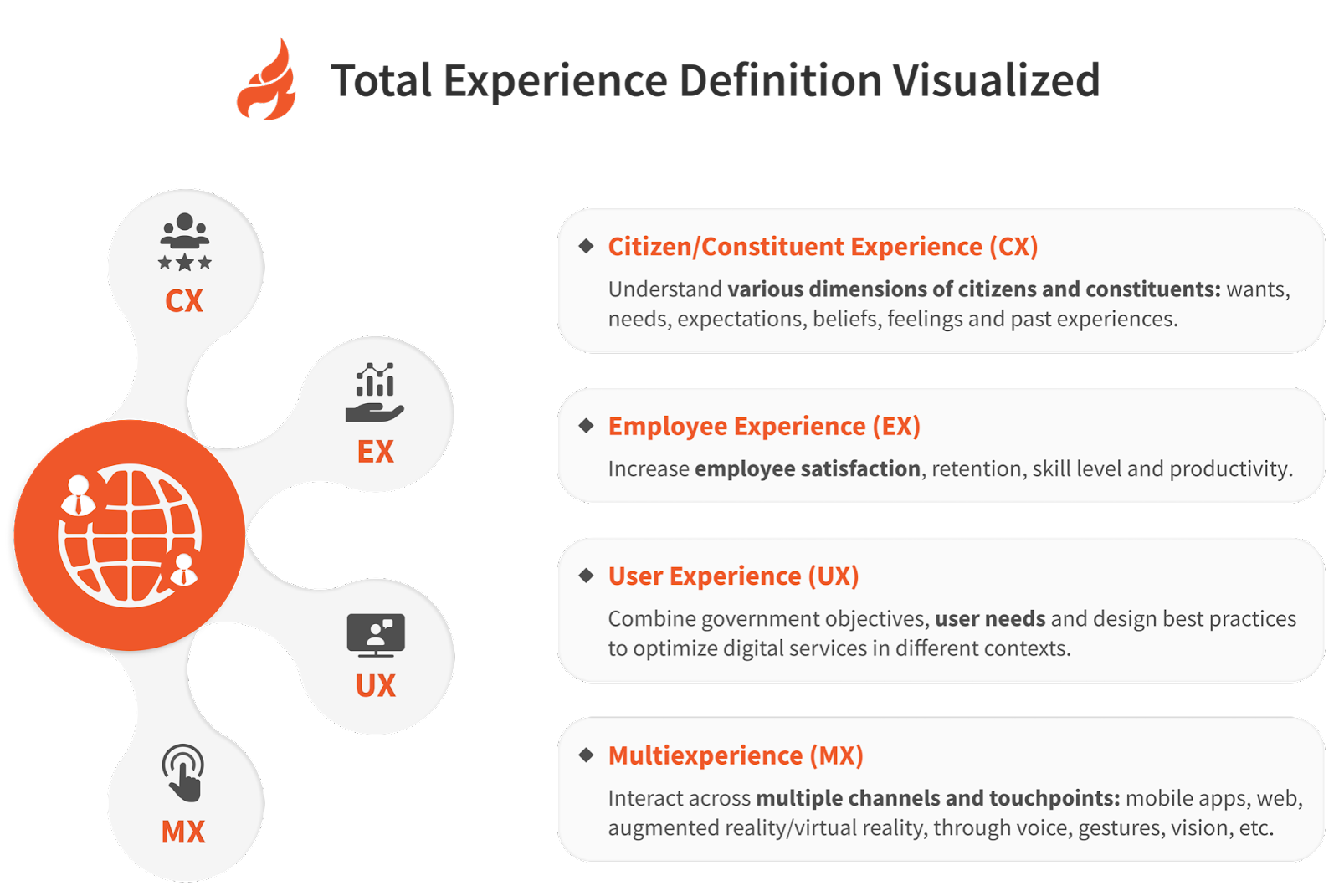 Total Experience Definition Visualized